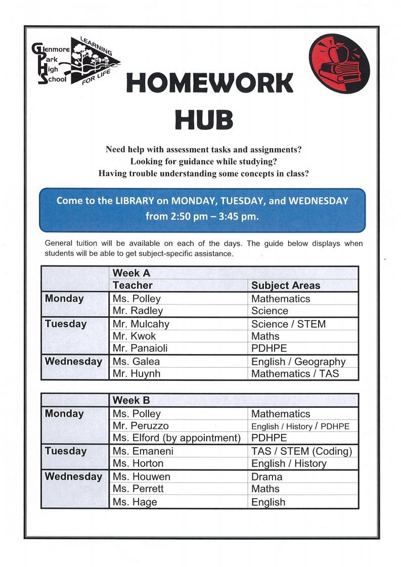 homework hub database